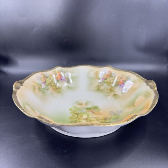 Royal Rudolstadt Prussia Porcelain Hand Painted Serving Dish Bowl Antique Marked - Picture 16 of 16